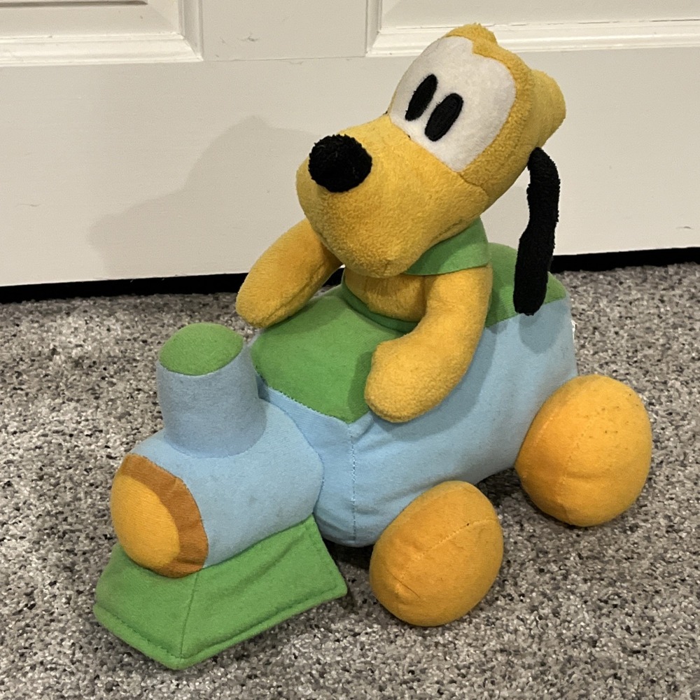 Disney Plush Pluto On Train Stuffed Animal Sega‎ Prize Winning Toy